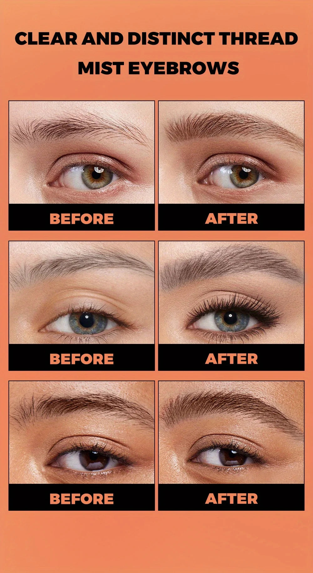 Eyebrow pencil waterproof and oil-proof, not easy to smudge, dark brown, light brown, with distinct roots