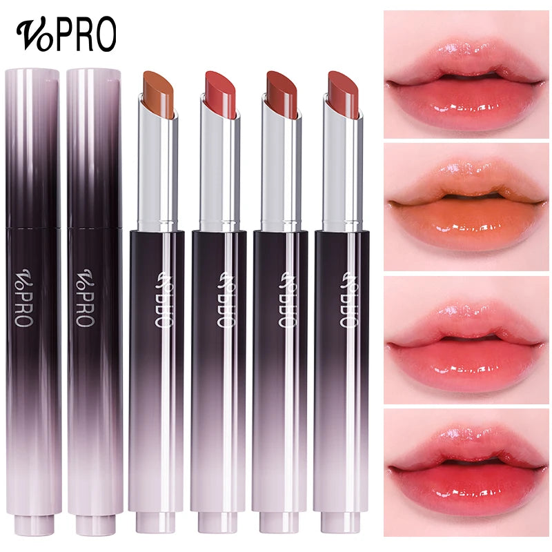 Moisturizing Water Light Lipstick,Mirror Gloss Jelly Gel Lip Gloss,Long-Lasting,Waterproof,Lightweight,Nourishing & Hydrating