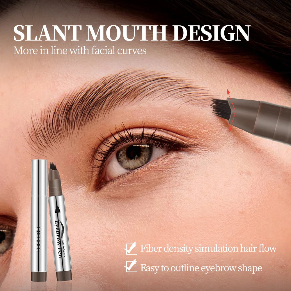 1PC eyebrow pencil waterproof, sweat resistant,long-lasting,quick drying,smooth and non smudging,outlining natural eyebrow shape