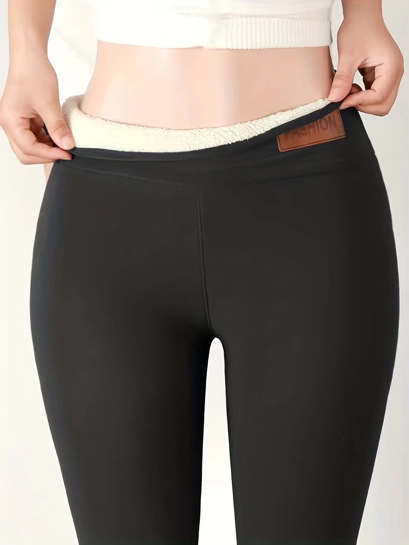 Stylish Warm: Women's Warm High-waisted Leggings Are Elastic And Comfortable