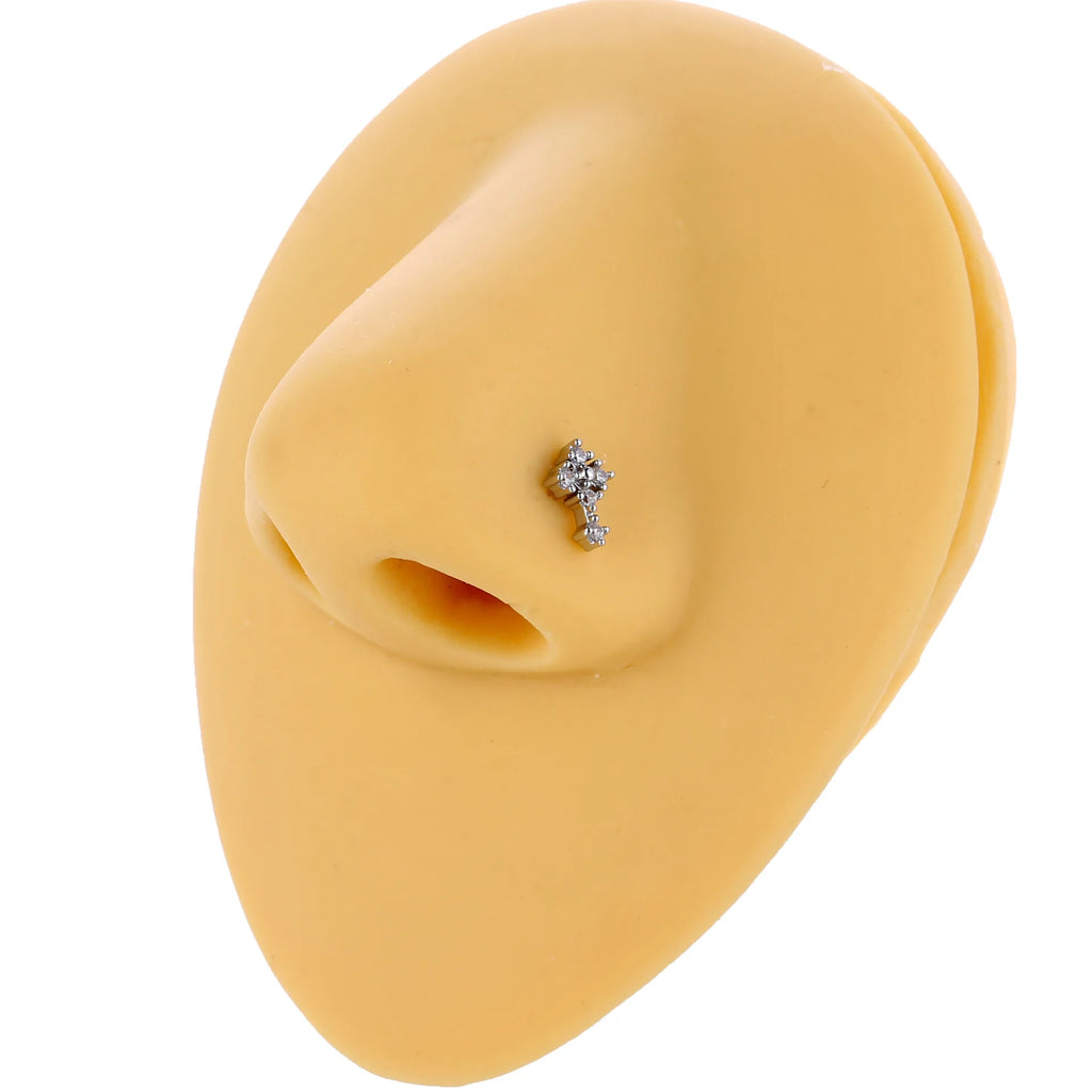 20G Cross Nose Rings for Women for Men L Bend Nose Studs Hoop Nose Ring Body Piercing Jewelry Fashion Trendy