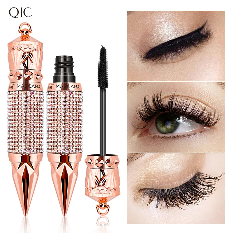 QIC Mascara with Large Brush Head, Easy to Apply, Non-Clumping, Non-Fading