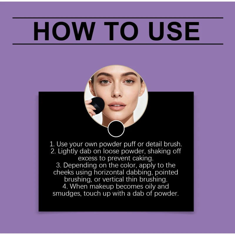 Soft Focus Sheer Loose Powder Series Delicate Lightweight Breathable Nature Refresh Non-greasy Setting Powder All Skin Type Tone