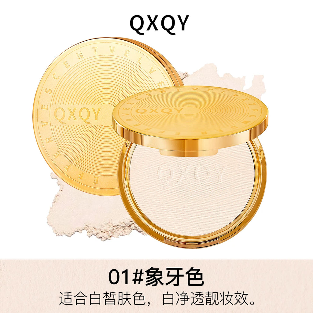 QXQY lightweight flawless makeup setting powder, waterproof, durable makeup setting and setting powder