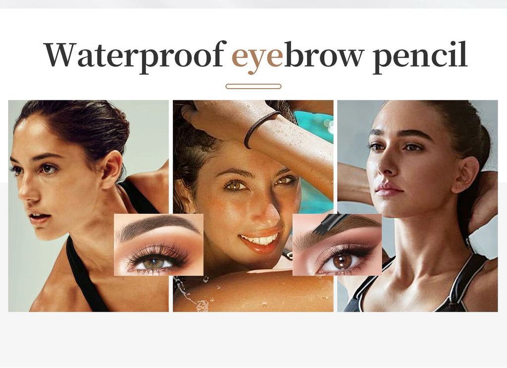 Eyebrow Pencil Liquid Waterproof Eyebrow Pencil Smudge-proof Brow Pencil With 4 Tip Microblade Eyebrow Pen Long-lasting Natural