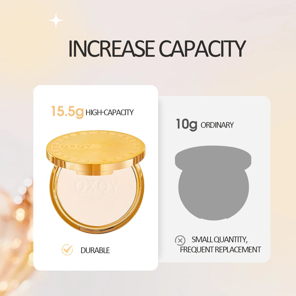 QXQY lightweight flawless makeup setting powder, waterproof, durable makeup setting and setting powder