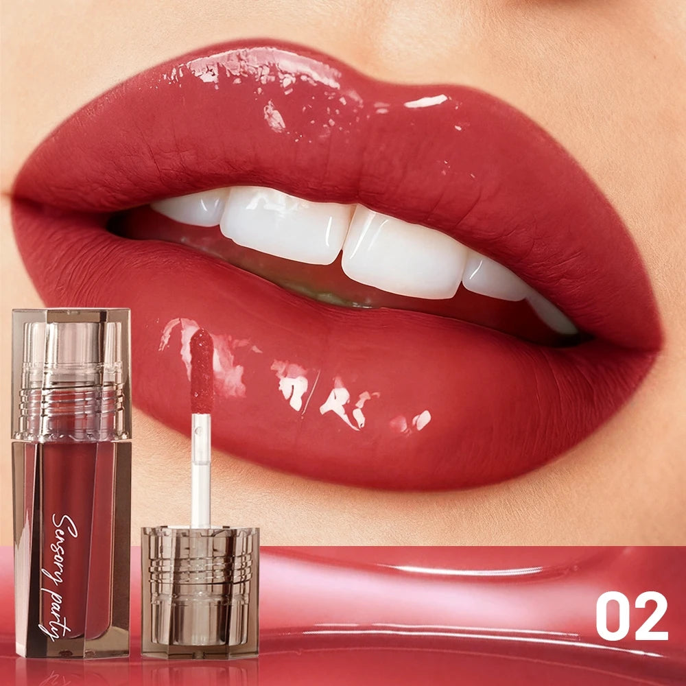 Moisturizing Lip Gloss | Silky Long-Lasting Liquid Lipstick | Luxurious Glossy Texture & Non-Greasy Finish | Perfect Gift