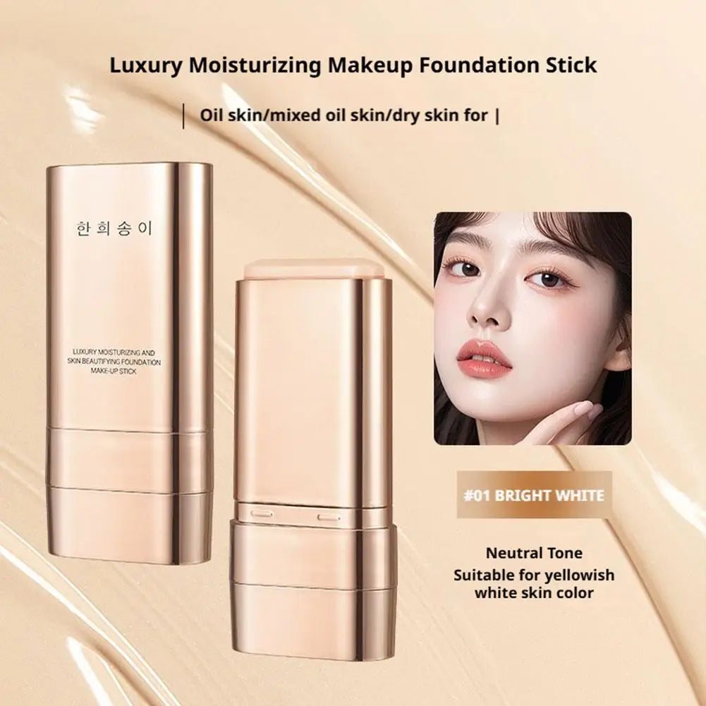 Double head with brush Foundation Stick Long Lasting Waterproof Sweatproof High Coverage Foundation Light Concealer Foundation