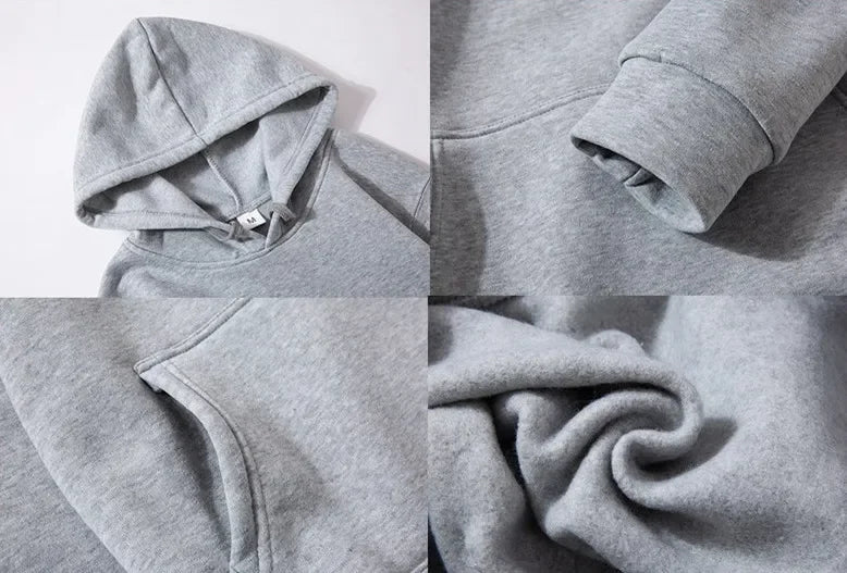 Hoodie Men's Trendy Brand Versatile Hong Kong Style High Street American Printed Top Autumn and Winter Coat Streetwear Anime