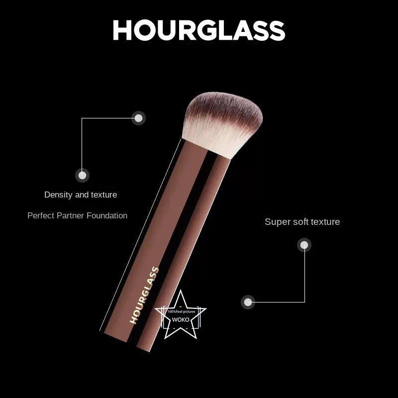 Hourglass Seamless Finish Foundation Brush Angled Foundation Brush Face Buildable Coverage Liquid Cream Foundation Makeup Tool