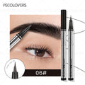 Ultra-fine Eyebrow Pencil with Silver Rod, Multiple Colors To Choose From, Filling in Eyebrows, Waterproof and Sweatproof