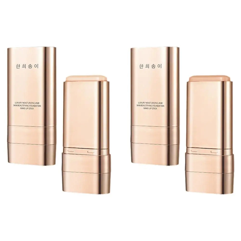 Double head with brush Foundation Stick Long Lasting Waterproof Sweatproof High Coverage Foundation Light Concealer Foundation