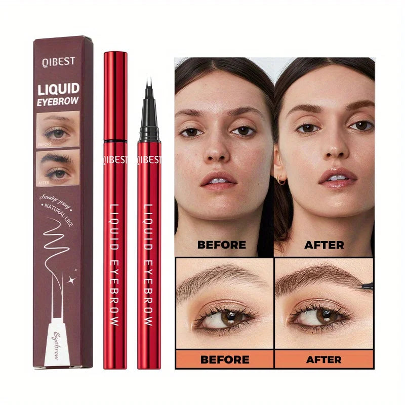 Eyebrow pencil waterproof and oil-proof, not easy to smudge, dark brown, light brown, with distinct roots