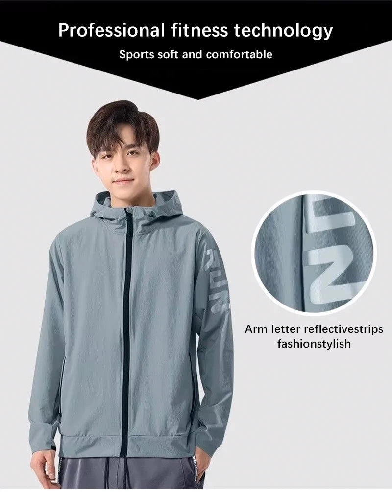 Men's Sportswear Set - Loose - Fit, Quick - Dry, Ideal for Fitness, Running, Gym & Outdoor Training