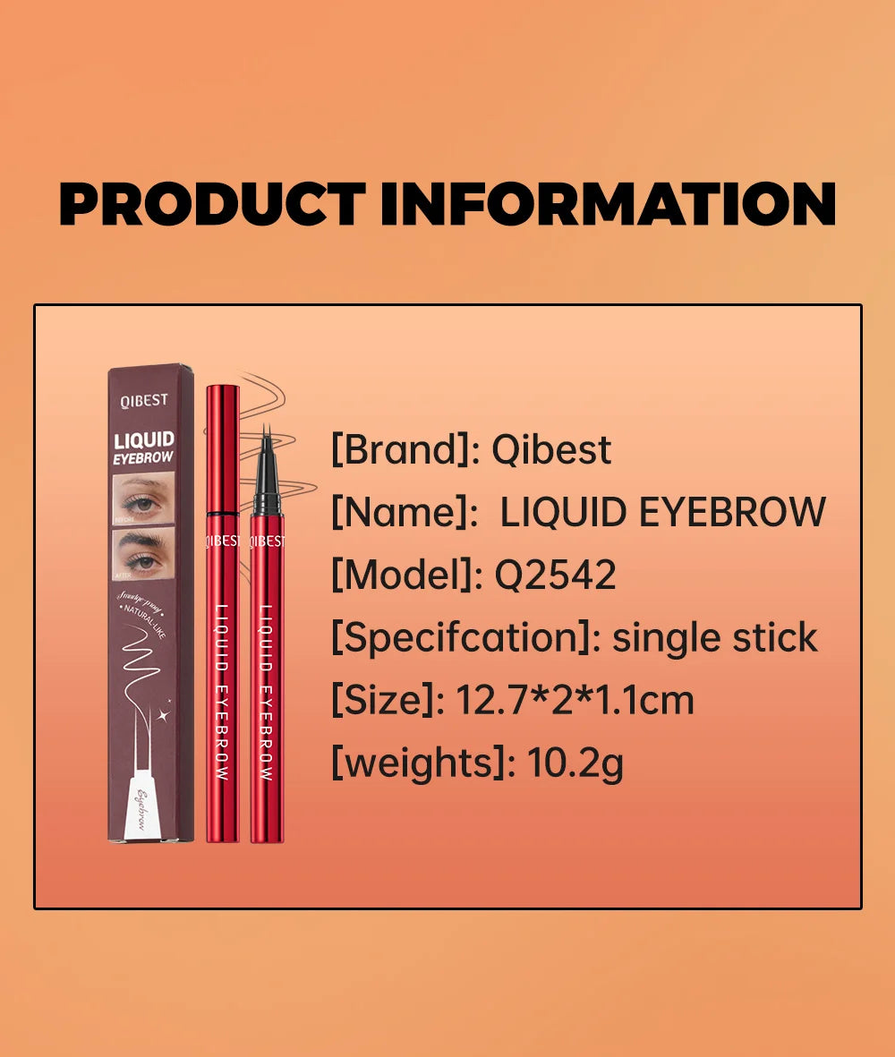 Eyebrow pencil waterproof and oil-proof, not easy to smudge, dark brown, light brown, with distinct roots