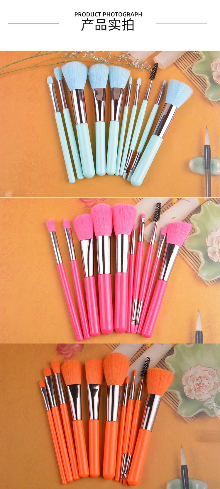 Makeup Brushes Set Women Beauty Cosmetic Tool Blush Eye Shadow Blending Short Shader Brushes For Makeup Tool Kit