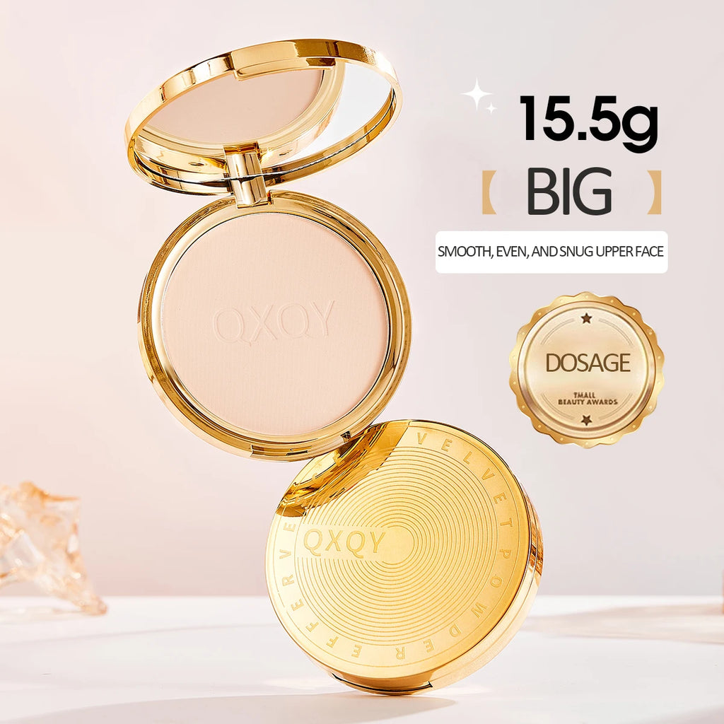 QXQY lightweight flawless makeup setting powder, waterproof, durable makeup setting and setting powder