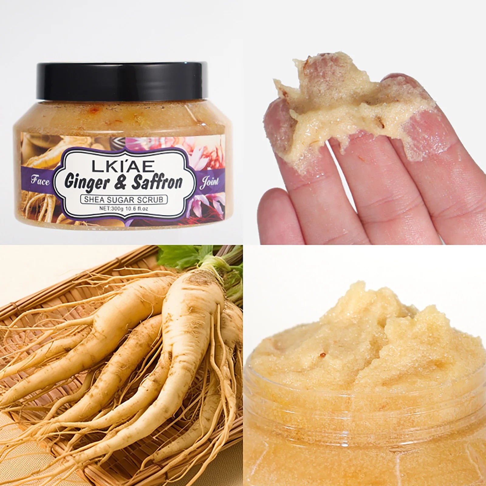 LKIAE Exfoliating & Lightening & Anti-aging Foaming & Brightening Cleansing Scrub, For All Skin Types, For Face and Body