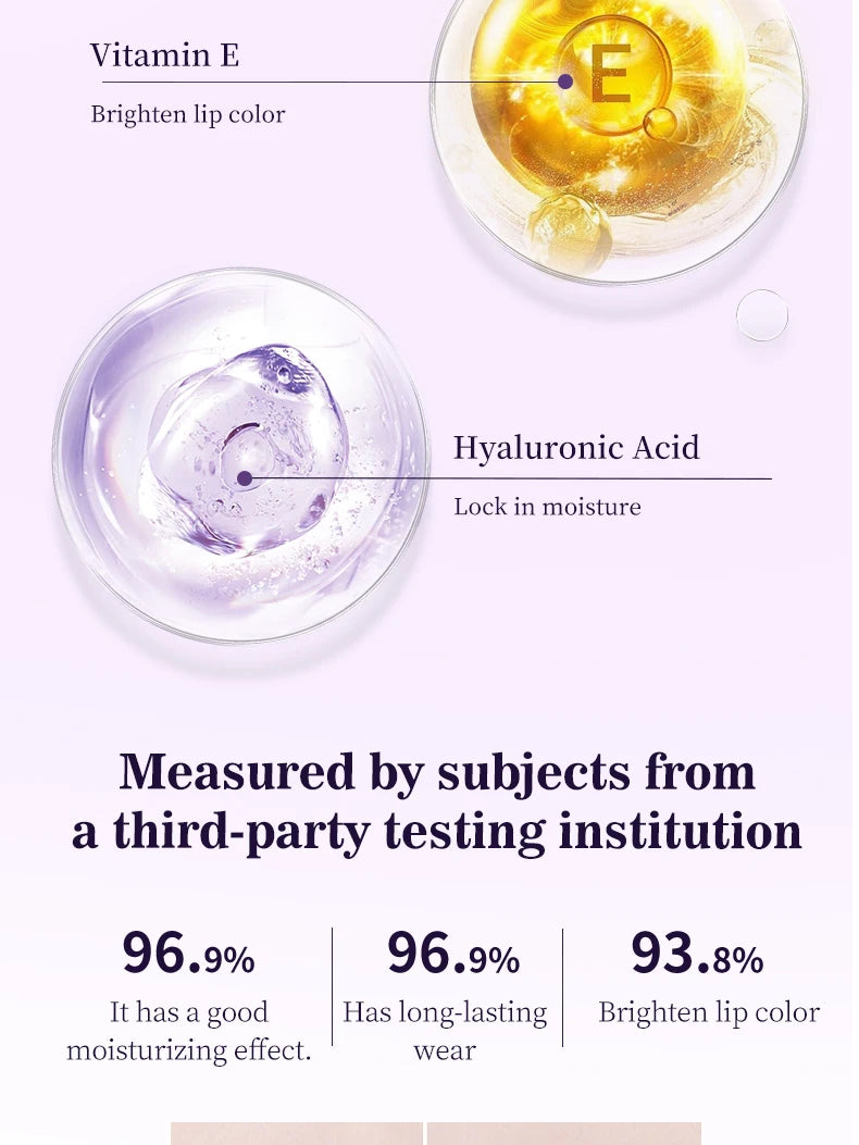 Moisturizing Water Light Lipstick,Mirror Gloss Jelly Gel Lip Gloss,Long-Lasting,Waterproof,Lightweight,Nourishing & Hydrating