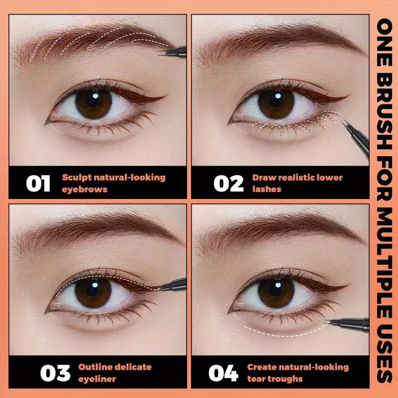 Eyebrow pencil waterproof and oil-proof, not easy to smudge, dark brown, light brown, with distinct roots