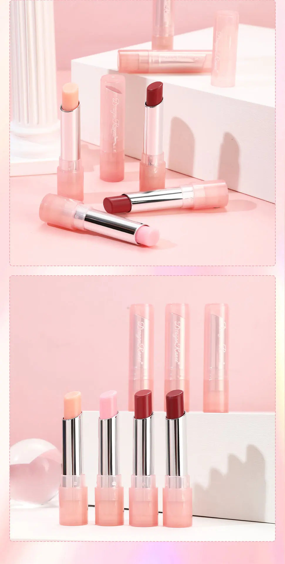 Moisturizing Temperature-Changing Color-Changing Lip Balms Long-Lasting Smudge-Proof Waterproof Lipsticks for Hydration Repair