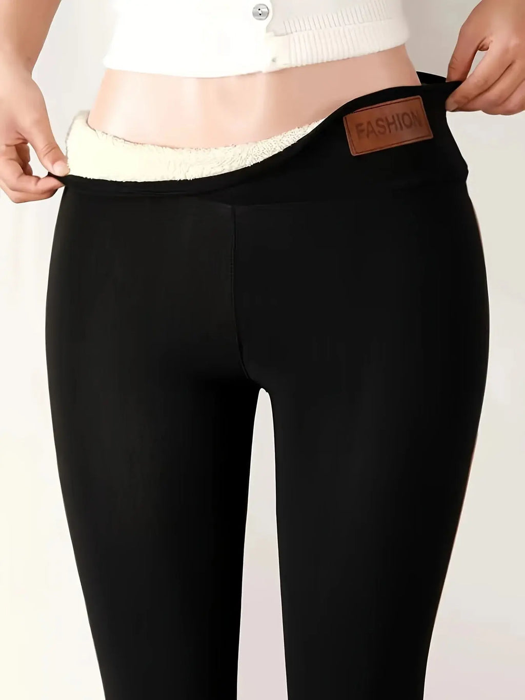 Stylish Warm: Women's Warm High-waisted Leggings Are Elastic And Comfortable