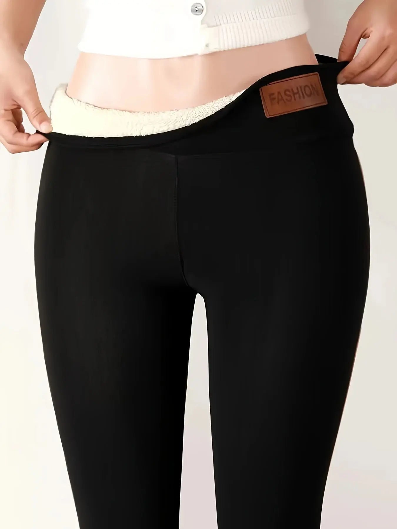 Stylish Warm: Women's Warm High-waisted Leggings Are Elastic And Comfortable