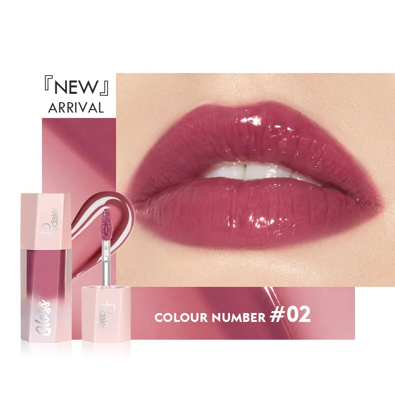 Glitter Liquid Lipstick, Shiny Finish, Smooth & Long-Lasting Waterproof Lip Oil, Gorgeous Lip Makeup Gift For Women