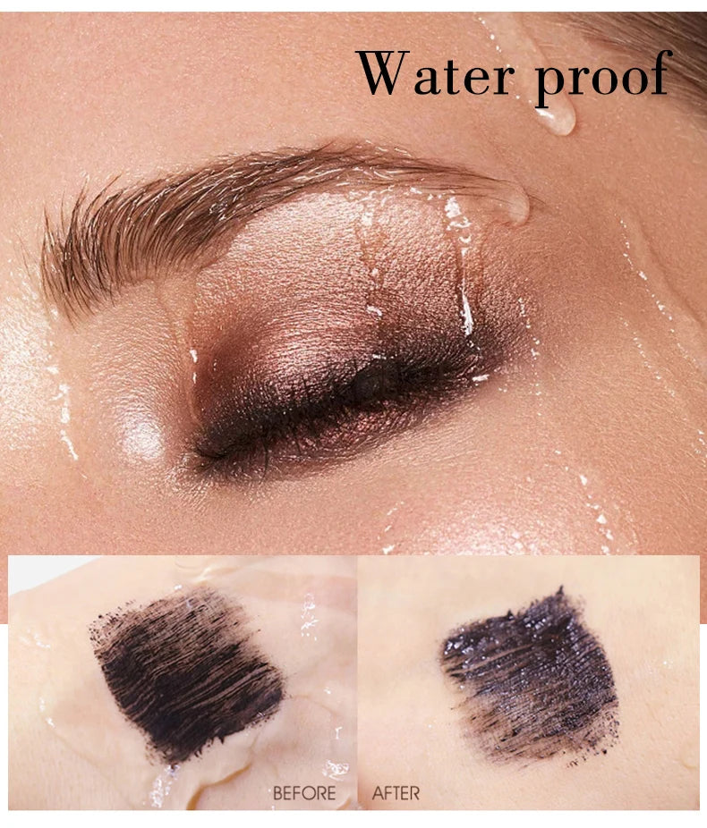 5D Silk Mascara with Big Eyes, Strong and Lasting Black Content and Length, Waterproof and Non-caking, and Prolonged Mascara.