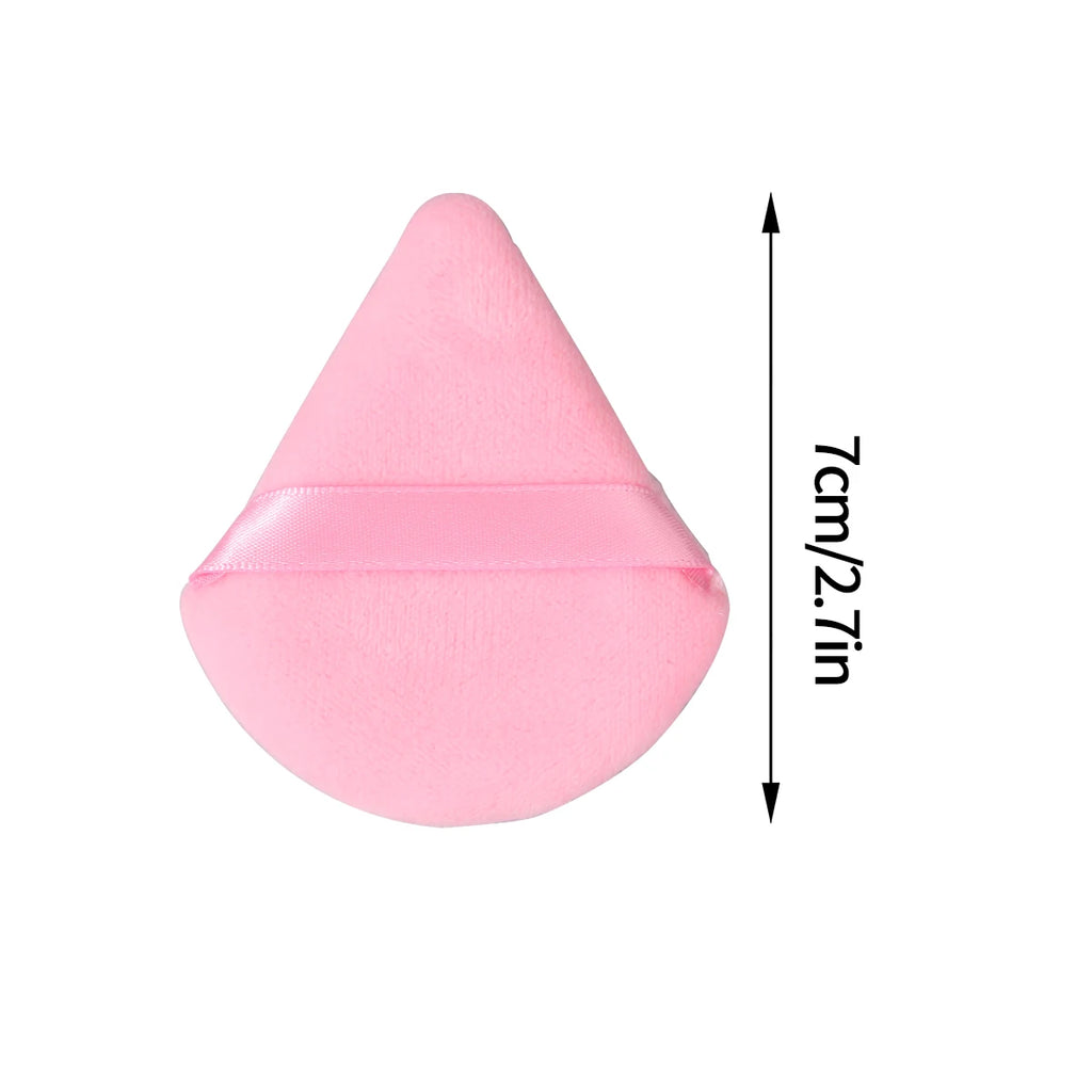 3 sets of best-selling triangular flocking powder puffs,soft and portable loose powder and loose powder setting and makeup tools
