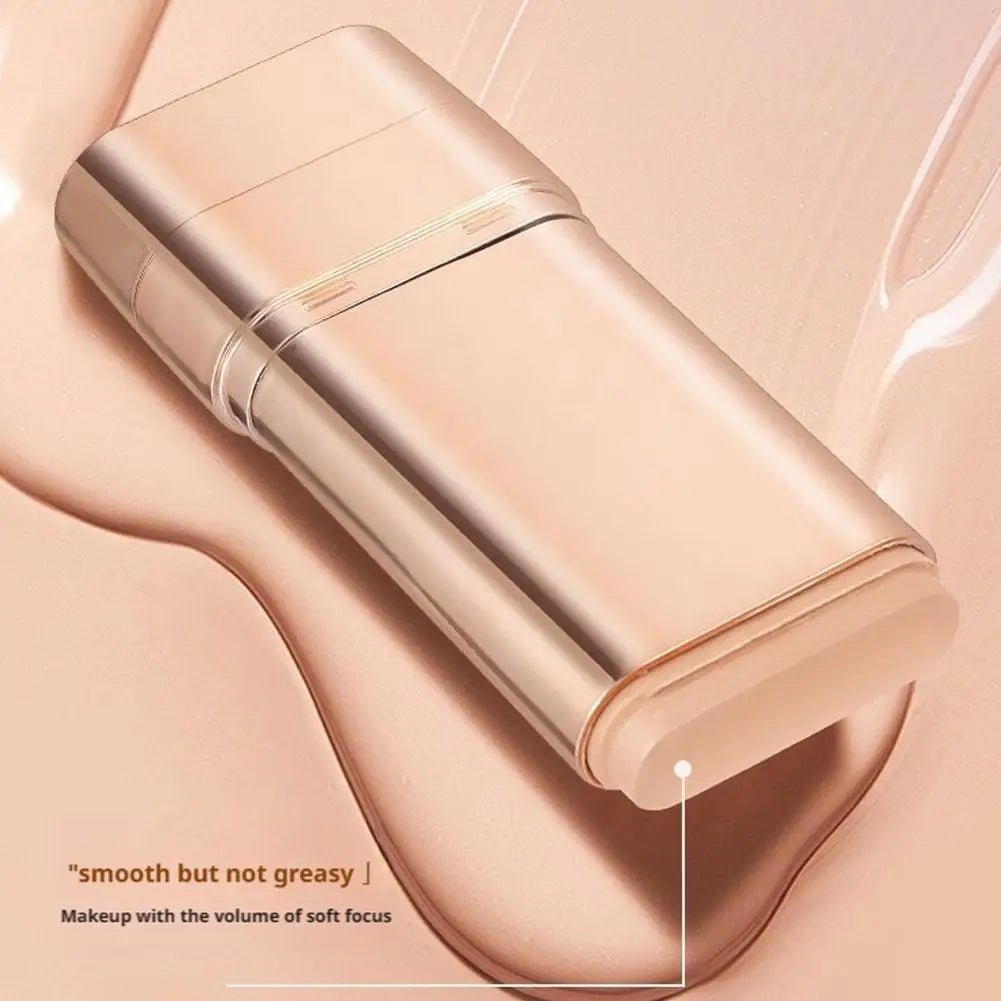 Double head with brush Foundation Stick Long Lasting Waterproof Sweatproof High Coverage Foundation Light Concealer Foundation