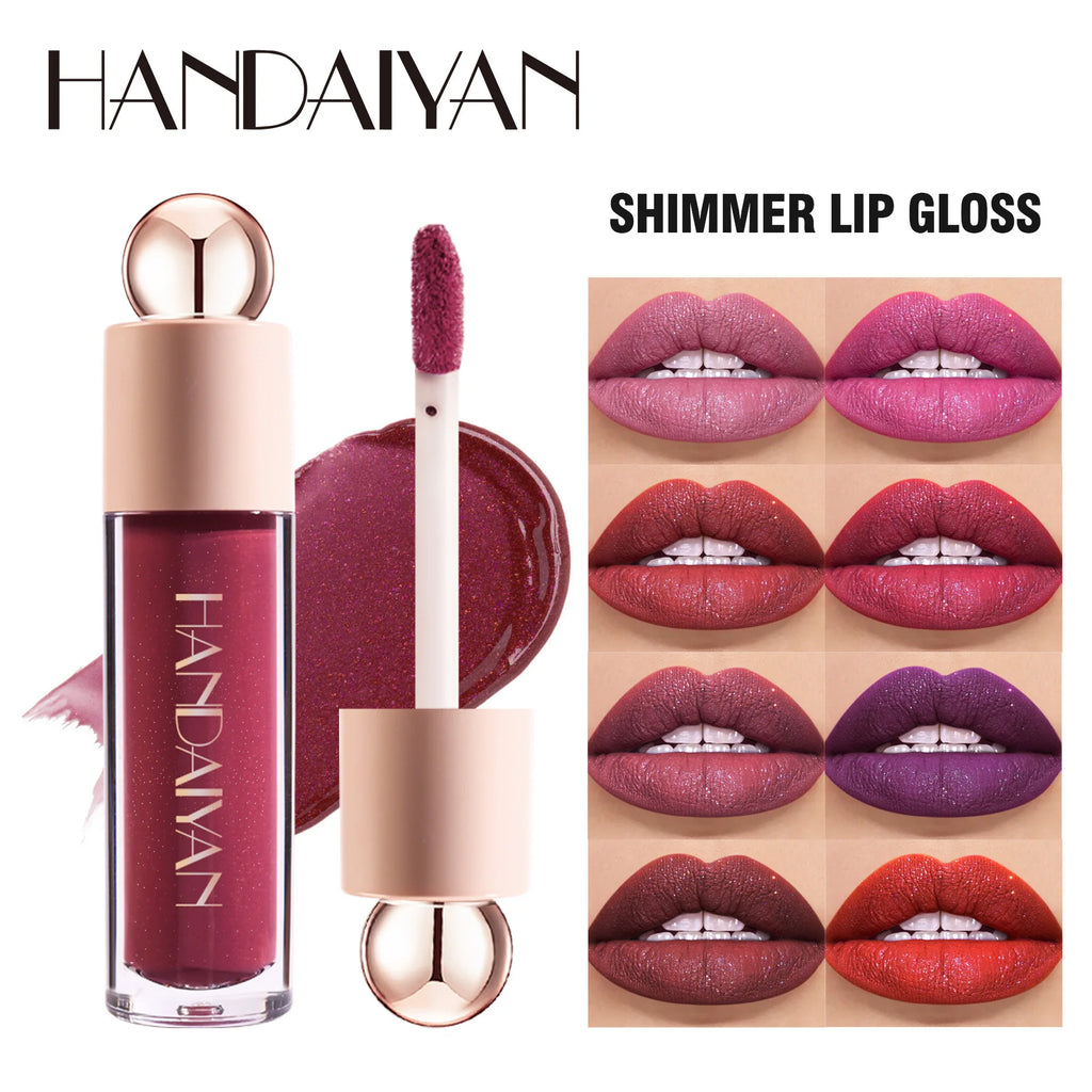 Liquid Lipstick – Pearl Shimmer Gloss Finish, Transfer-Proof & Waterproof Long-Wear Lip Color with Smooth Glide and High Shine