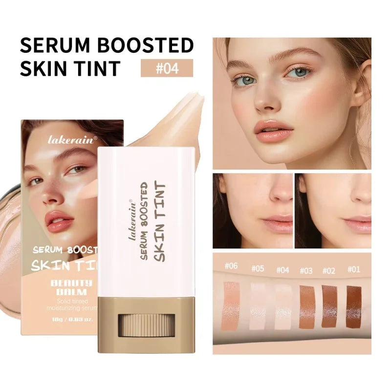 Stick Foundation Boosted Skin Tint Foundation Stick Smooth Plumper Hight Coverage Travel Bronze Foundation Stick Makeup