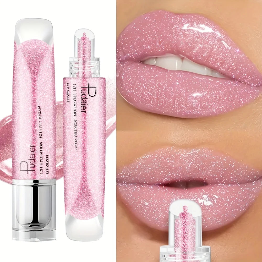 Waterproof Lip gloss, Shine, Long-Lasting, Moistening, Non-Sticky Paste, Easy Application& carry, Glamour lip makeup