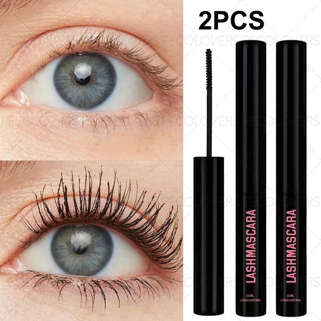 Waterproof, Creates Thicker, Longer and Curled Eyelashes, Precision Brush Head, No Clumping, Black Mascara, Christmas Gift