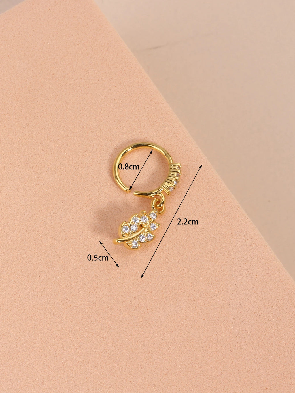 Nose Rings Hoop for Women Men Body Piercing Jewelry Cartilage Earring Nose Dangling CZ Cross Crown Starfish Dangle Nose Ring