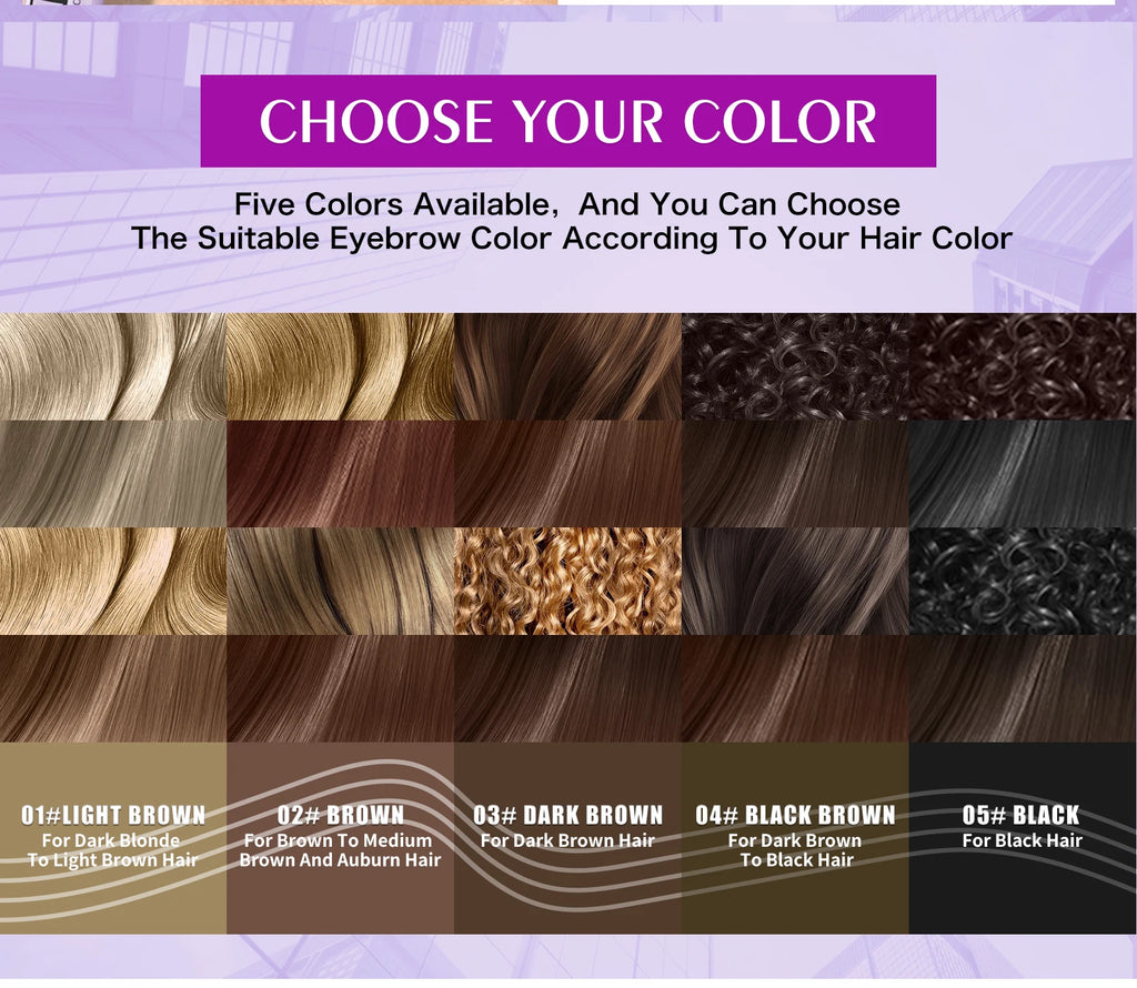 Waterproof Eyebrow Pencil 2in1 Liquid Gel Pen Long Lasting Cream Makeup Kit Four Claw Double End Natural Brow Styler