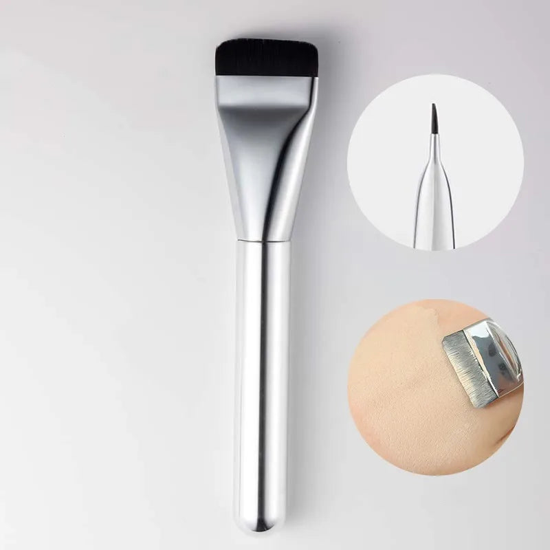 Foundation Makeup Brush Flat Head 1 Piece Lightweight No Streaks Professional Kabuki Brush for Liquid Foundation Application