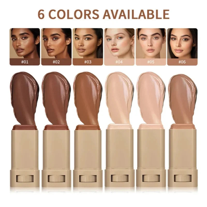 Stick Foundation Boosted Skin Tint Foundation Stick Smooth Plumper Hight Coverage Travel Bronze Foundation Stick Makeup