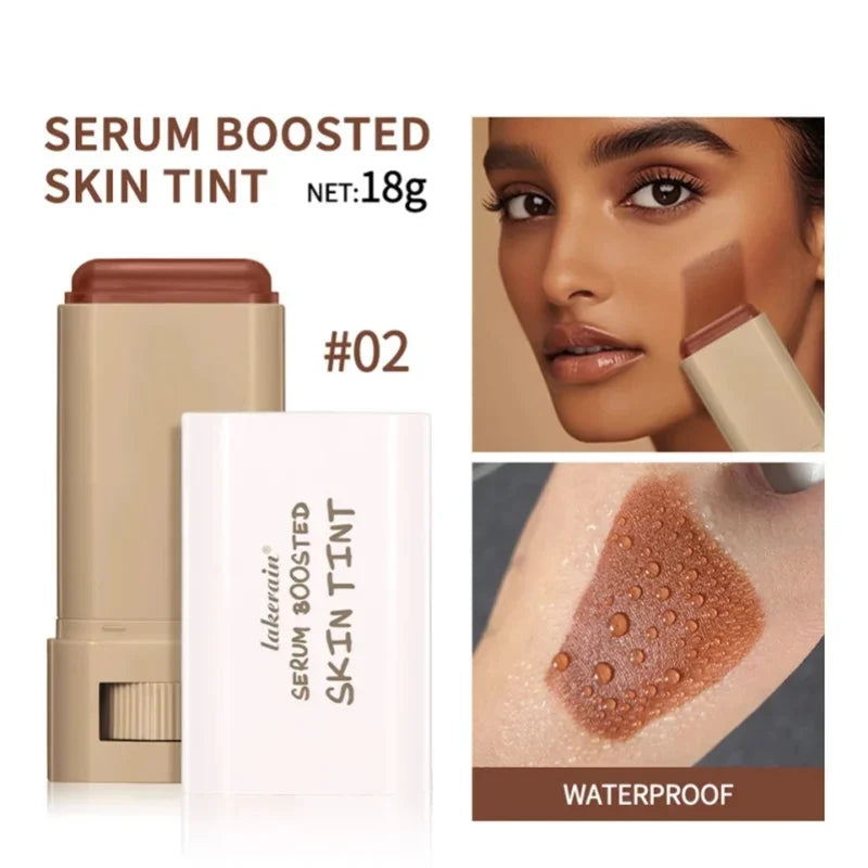 Stick Foundation Boosted Skin Tint Foundation Stick Smooth Plumper Hight Coverage Travel Bronze Foundation Stick Makeup