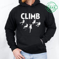 Hoodie Born To Climb, Mountain Hiking Rock Climbing Printed Unisex Sweatshirt Harajuku Hip Hop Hoodie Casual Fashion Streetwear