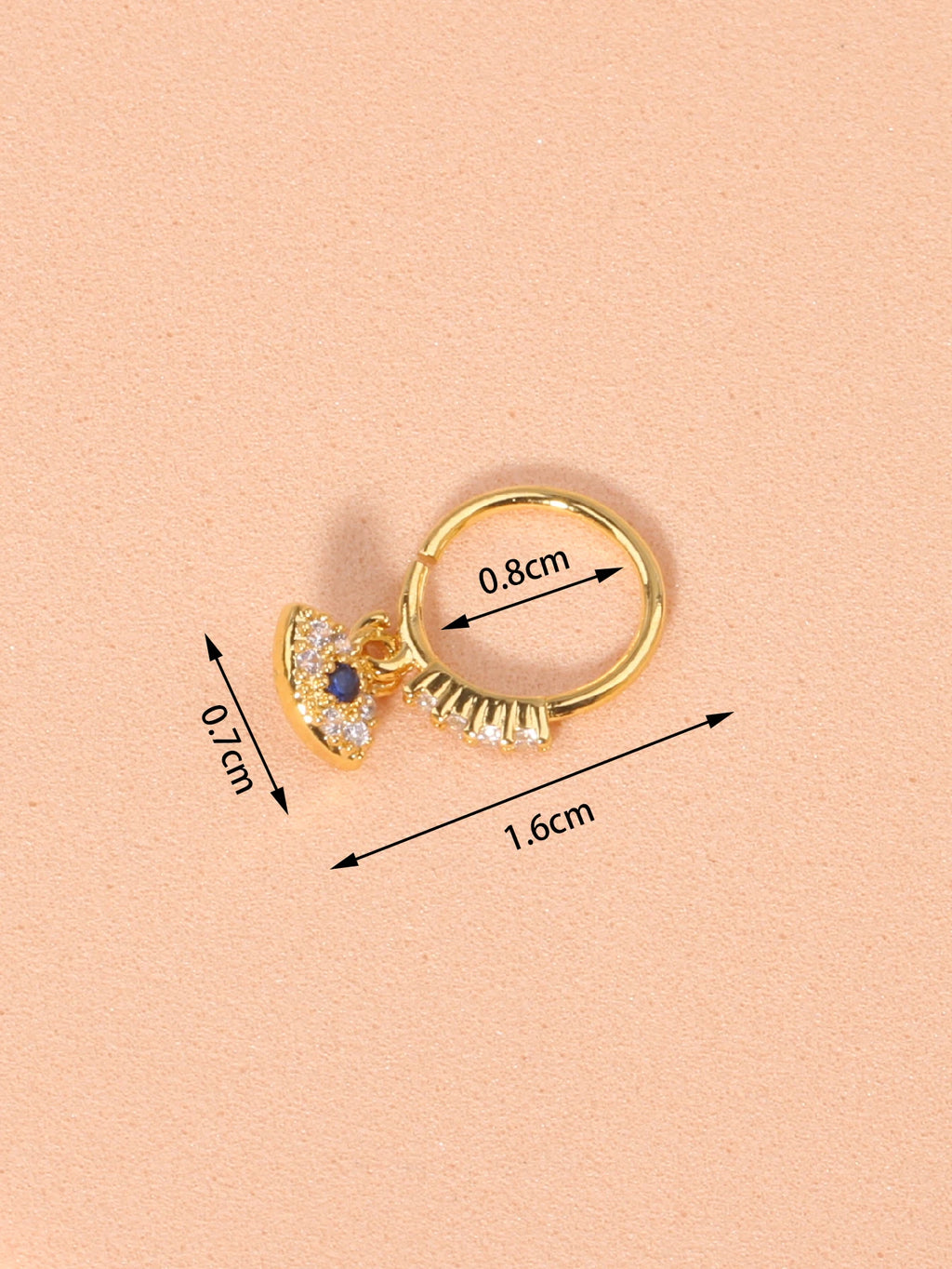 Nose Rings Hoop for Women Men Body Piercing Jewelry Cartilage Earring Nose Dangling CZ Cross Crown Starfish Dangle Nose Ring