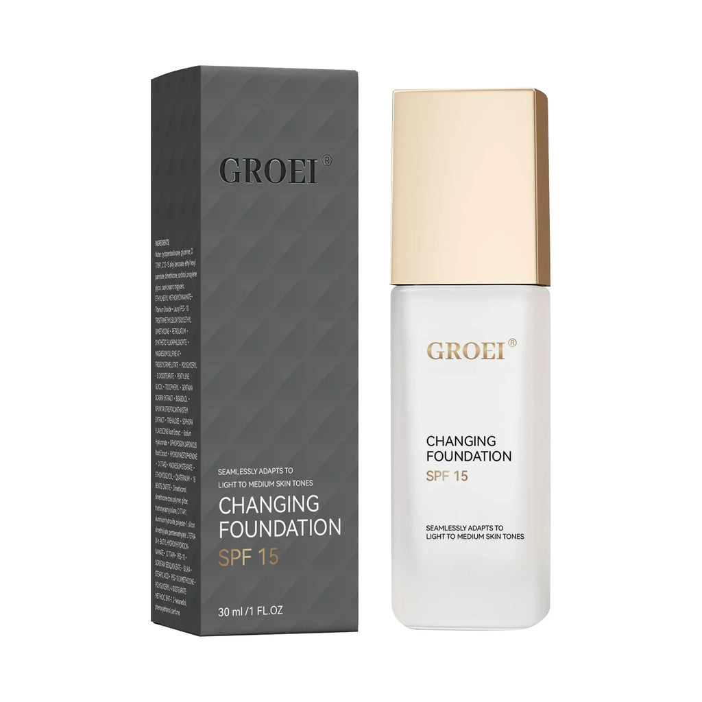 Color Changing Foundation Moisturizer Hydrating Oil-control  Color Longwearing Waterproof Travel Coverage Make Up Foundation