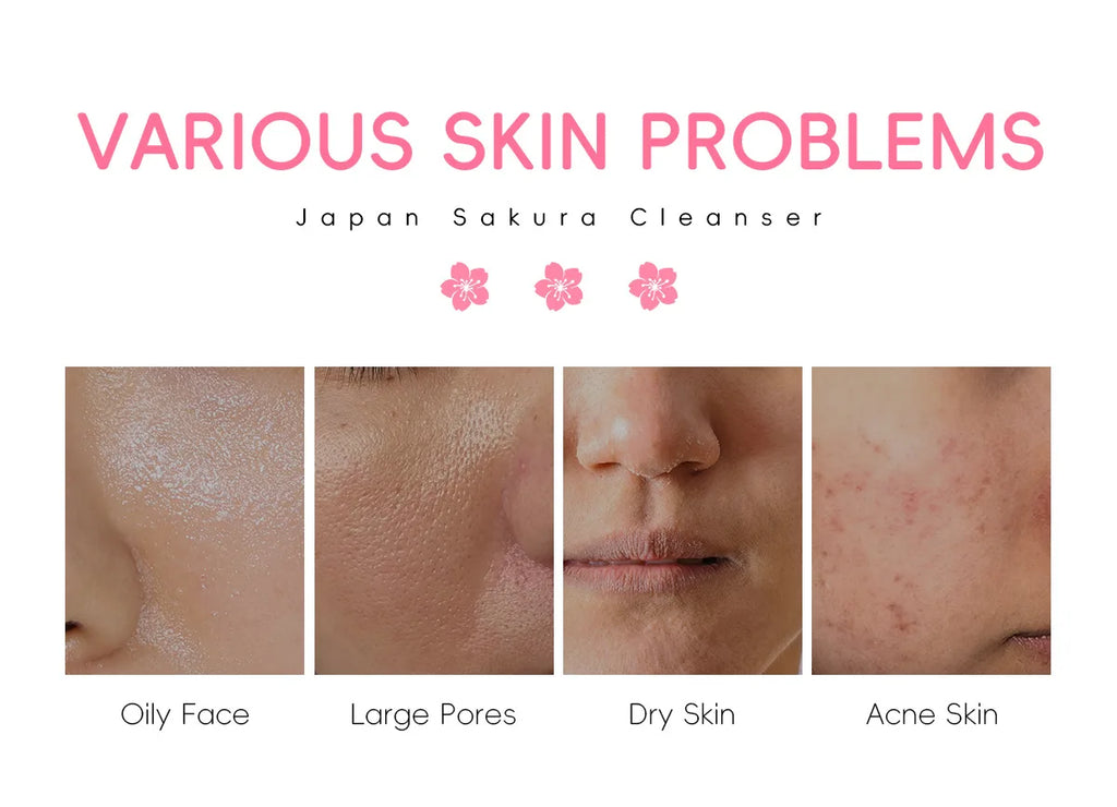 LAIKOU Sakura Cleanser Gentle Deep Cleaning Oil Control Moisturizing Shrink Pores Face Skin Care 50g Skin Cleanser All Skin Type