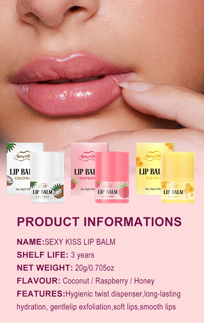 Moisturizing lip balm 20g Moisturizes dry lips, brightens lip color, softens dead skin, highly hydrates and smoothes lip skin