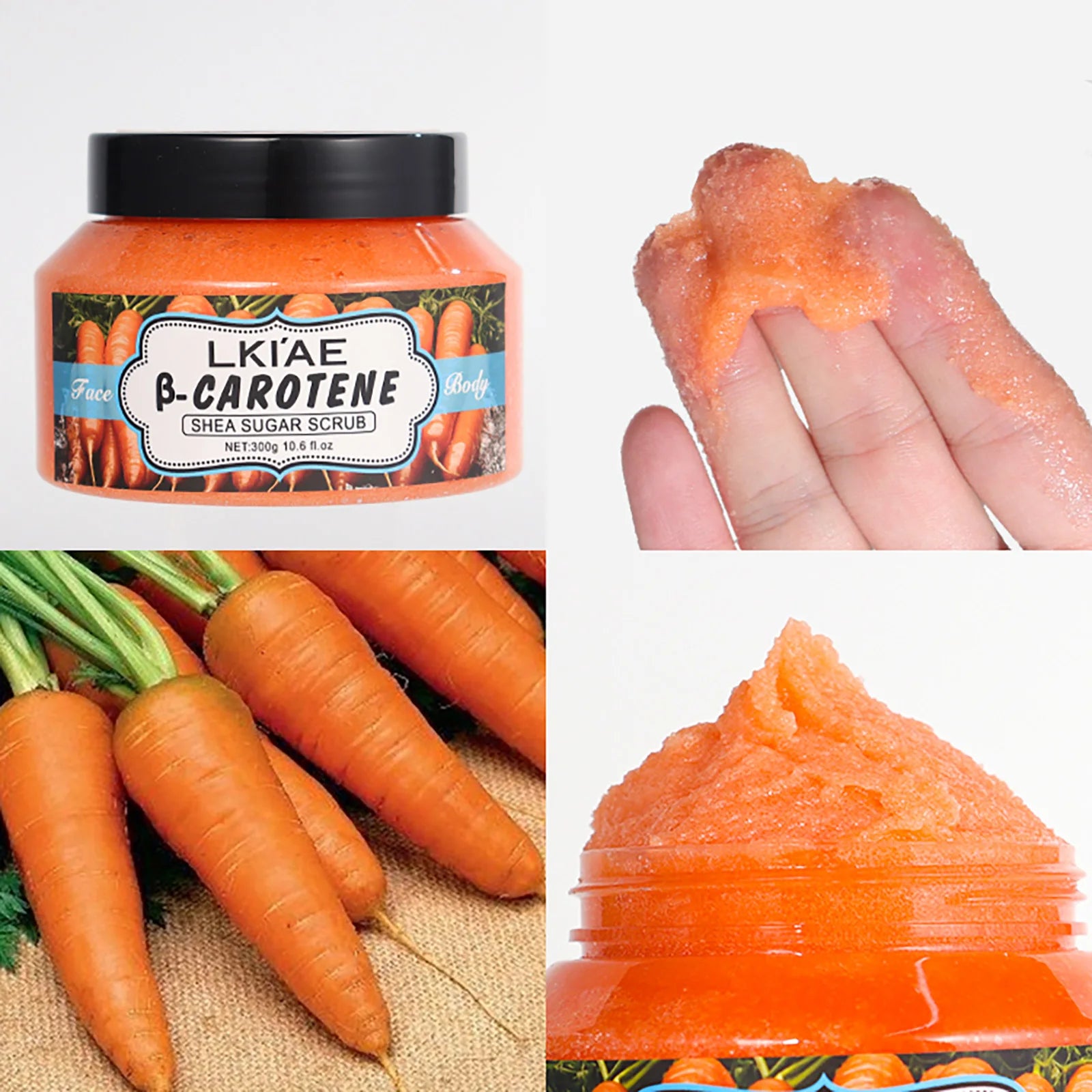 LKIAE Exfoliating & Lightening & Anti-aging Foaming & Brightening Cleansing Scrub, For All Skin Types, For Face and Body