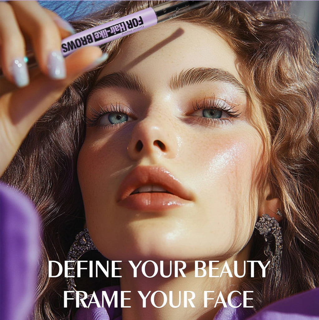 Waterproof Eyebrow Pencil 2in1 Liquid Gel Pen Long Lasting Cream Makeup Kit Four Claw Double End Natural Brow Styler