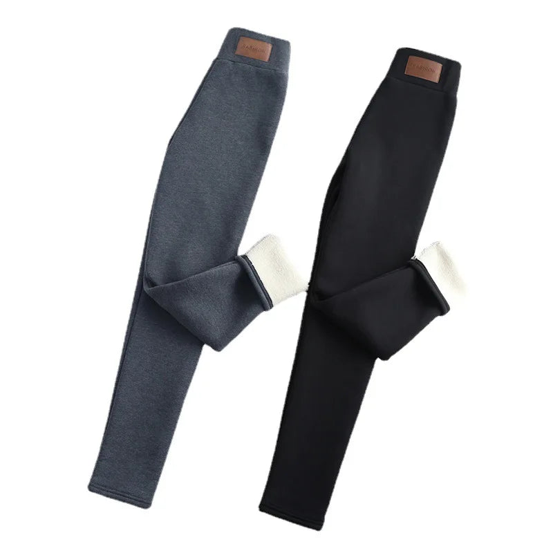 Thermal Leggings Women Winter Warm High Waist Simplicity Warm Pants Fashion Black Elasticity Autumn Velvet Comfortable Leggins