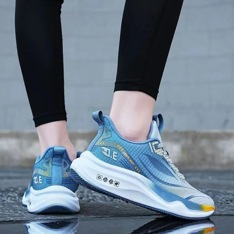 Men's Sneakers Breathable Casual Shoes Men Outdoor Mesh Running Shoes Lightweight Shock Absorption Soft Soled Shoes Tenis Hombre