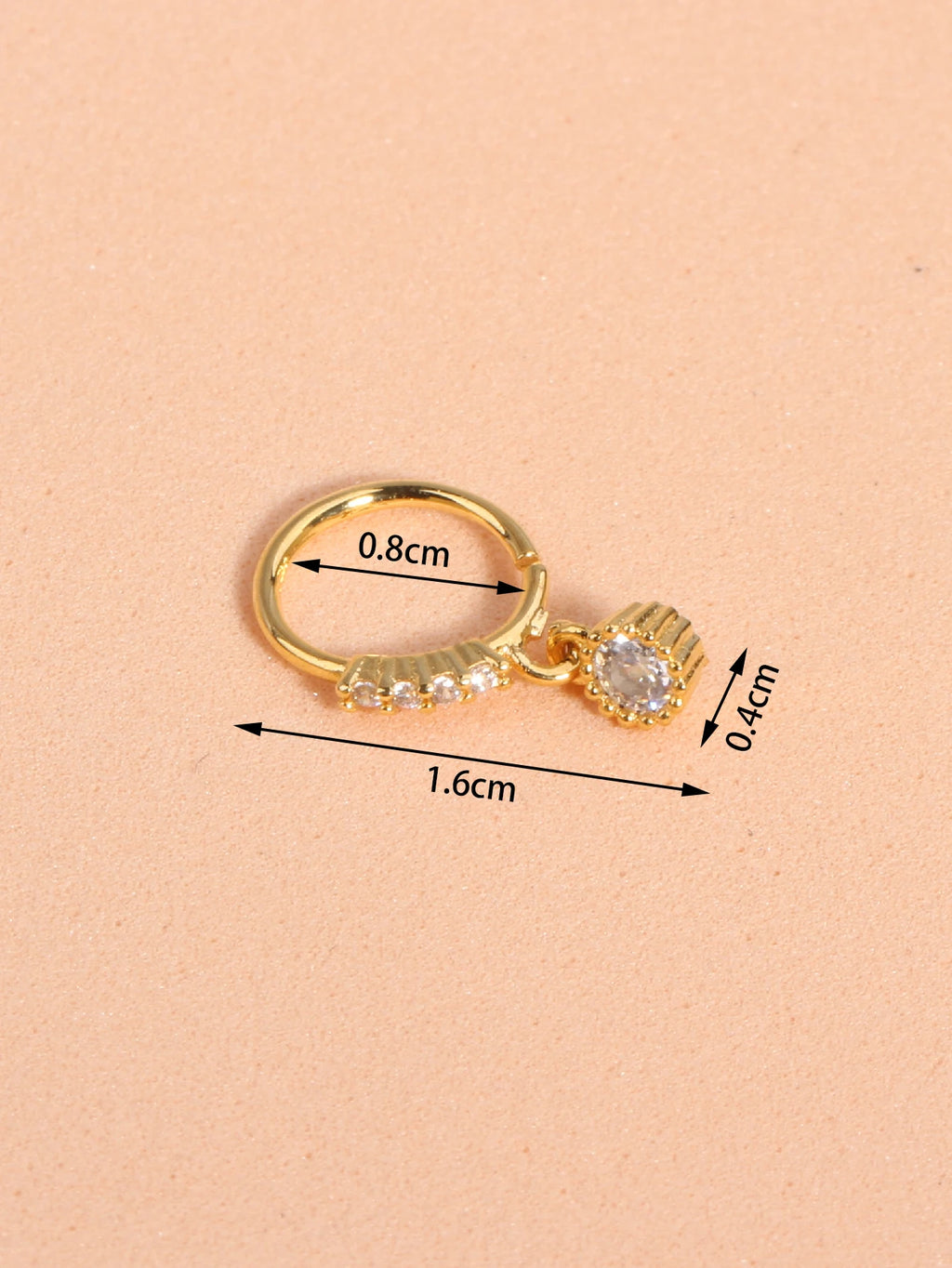 Nose Rings Hoop for Women Men Body Piercing Jewelry Cartilage Earring Nose Dangling CZ Cross Crown Starfish Dangle Nose Ring